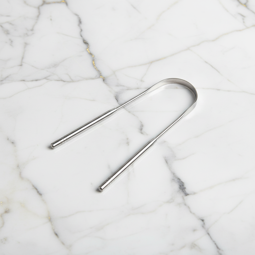 PureClean Stainless Steel Tongue Scraper – Premium Oral Hygiene Tool