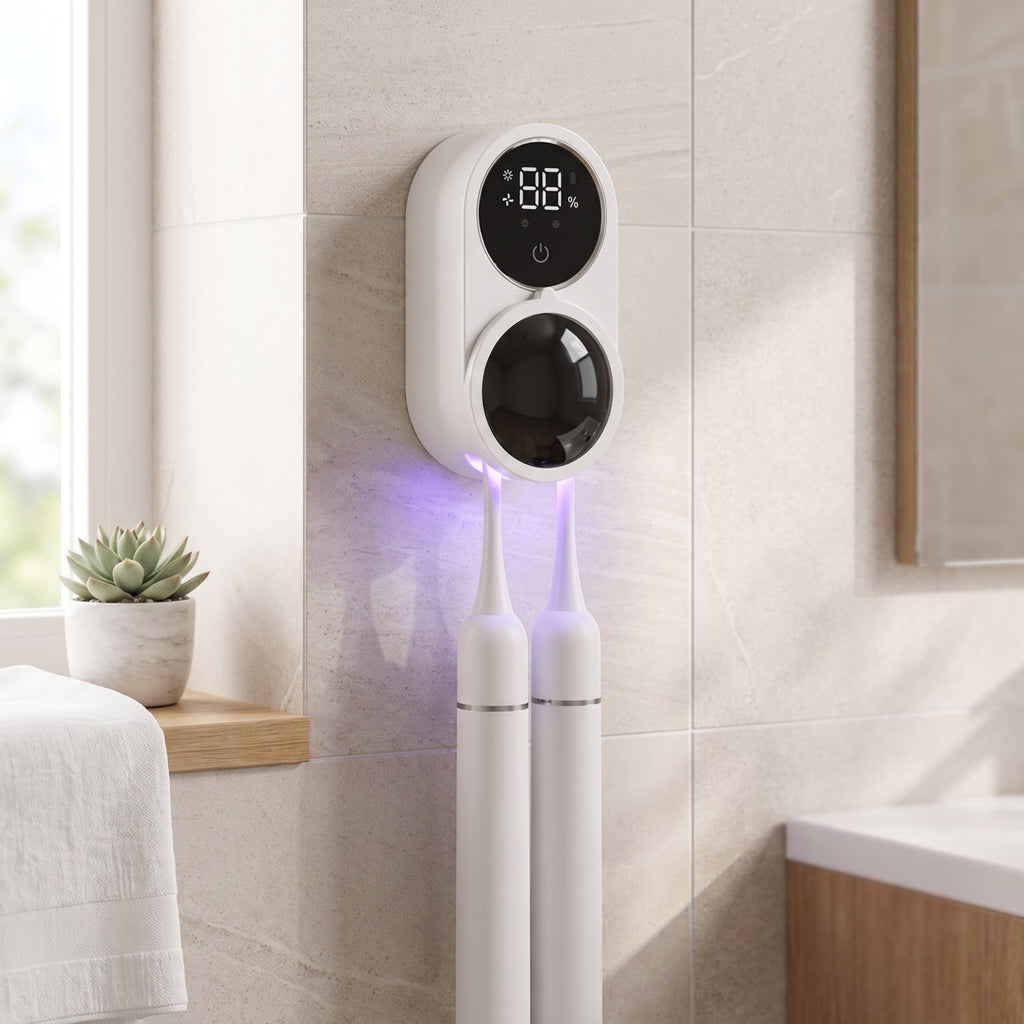 UV CleanBrush Sanitiser – Smart Toothbrush Sterilising Station